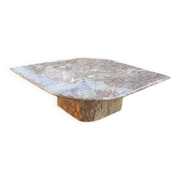 Table basse marbre années 80