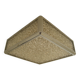 Vintage ceiling lamp with plastic sheets in chomed profiles 46x46 cm