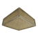 Vintage ceiling lamp with plastic sheets in chomed profiles 46x46 cm