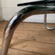 Tubular frame smoked glass coffee table 1970 vintage