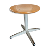 Vintage Industrial Height Adjustable Swivel Stool, 1960s