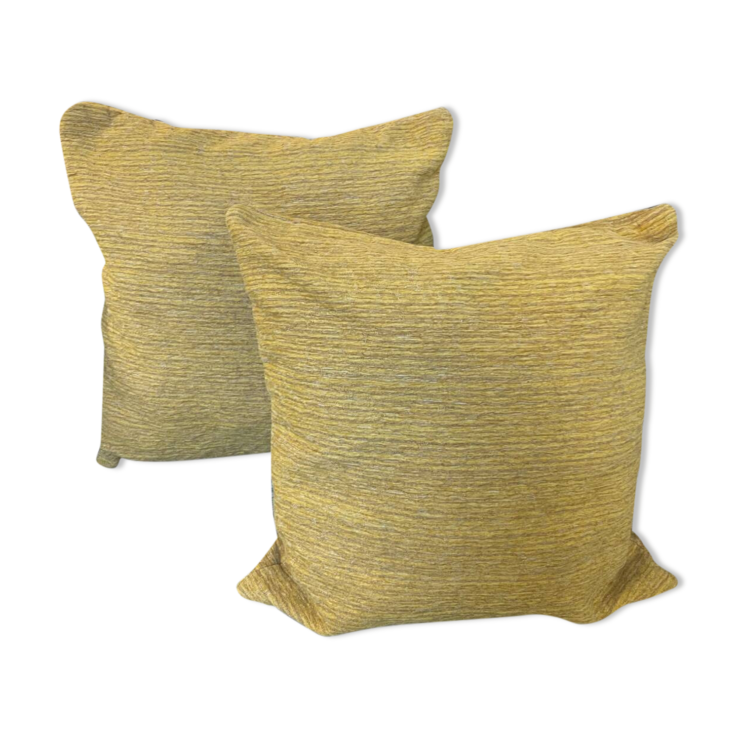 Mustard velvet cushion cover 40x40 cm