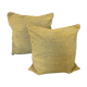 Housse de coussin en velours moutarde 40x40 cm