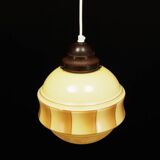 Lampe à suspension en verre, design danois, années 1970, production : Danemark