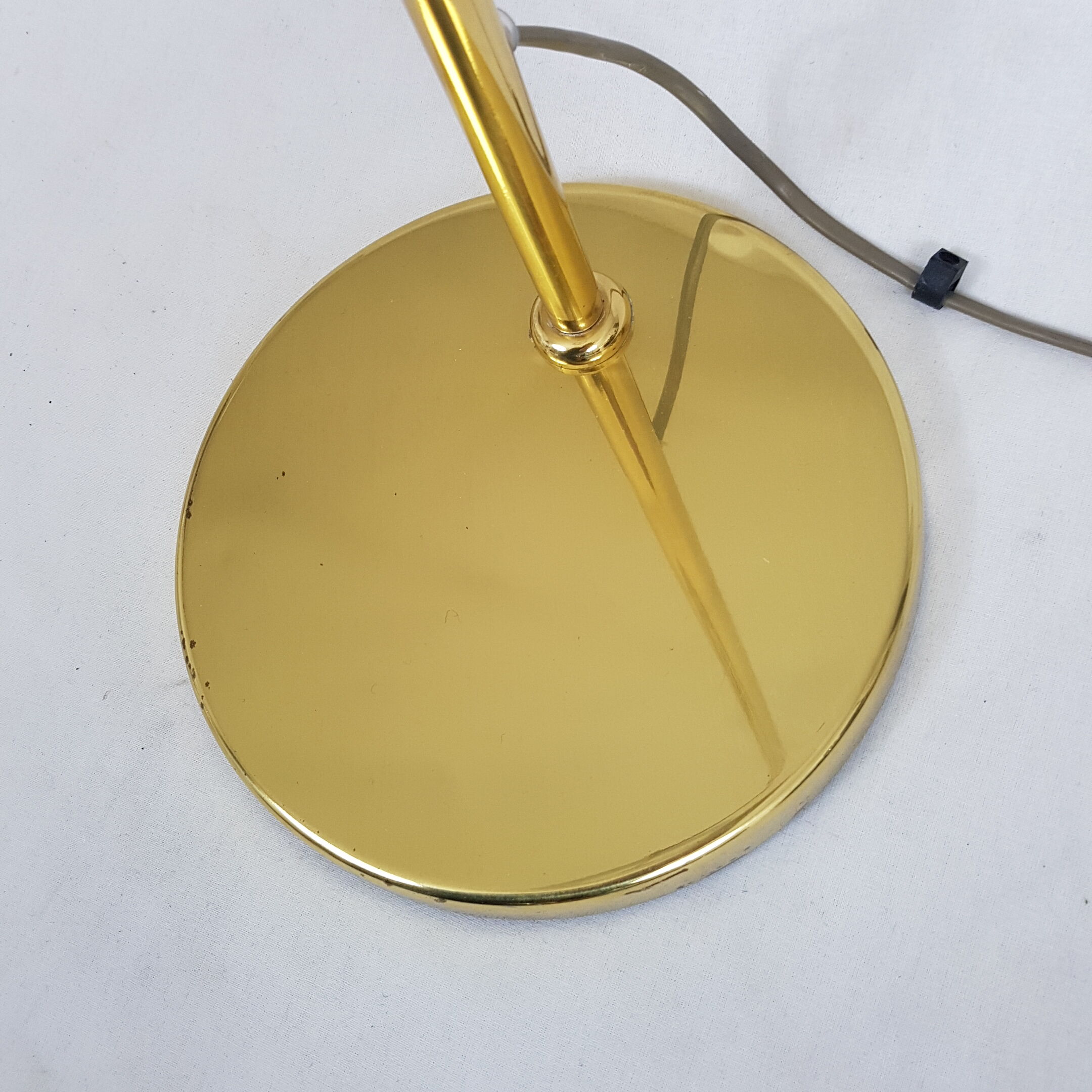 Articulated floor lamp light vintage brass gold Deknudt