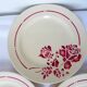 3 vintage dessert plates from St Amand 220614