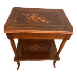 Pretty marquetry side table