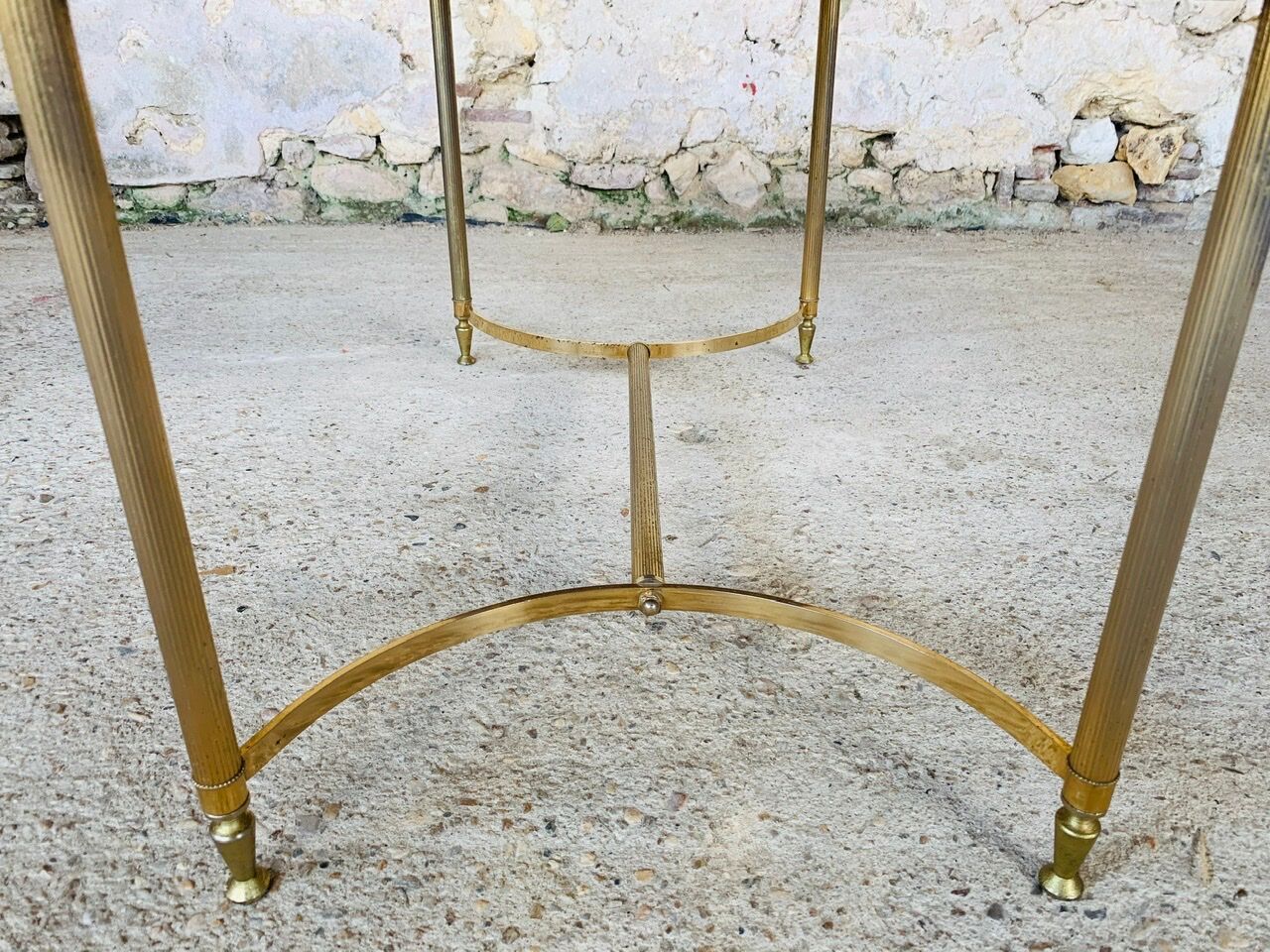 Vintage coffee table in marble and onyx circa 60/70
