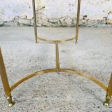 Table basse vintage en marbre et onyx circa 60/70