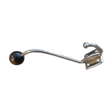 Double patère en bois et métal porte manteau