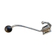 Double patère en bois et métal porte manteau