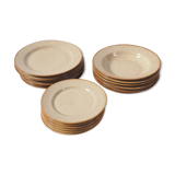 serving 18 plates sandstone