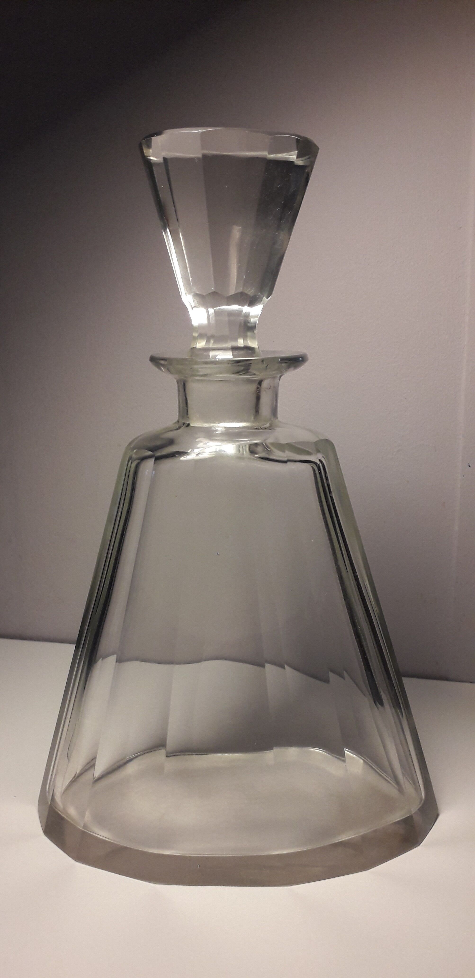 Bohemian glass bottle