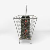 Metal and vinyl magazine holders 60s