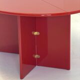Antella dining table / console table by Kazuhide Takahama for Cassina in red
