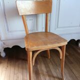 Set of 2 wooden bistro chairs