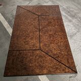 Paul Michel cocktail coffee table elm burl
