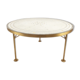 Round Mosaic Coffee Table by Berthold Müller, 1950s