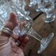12 cut crystal glasses on stems – 1930s-1950s