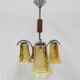 Art deco hanging lamp in glass