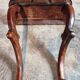 Antique French Napoleon III mahogany console table, wall table with marquetry, 19th century