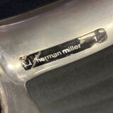 Charles & Ray Eames EA124 Lounge chair in black fabric, 1970s