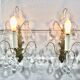 Pair of Wall Lamp Bronze And Crystal 1 Light