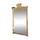 Napoleon iii period fireplace mirror in golden wood with putti decor - 19th century