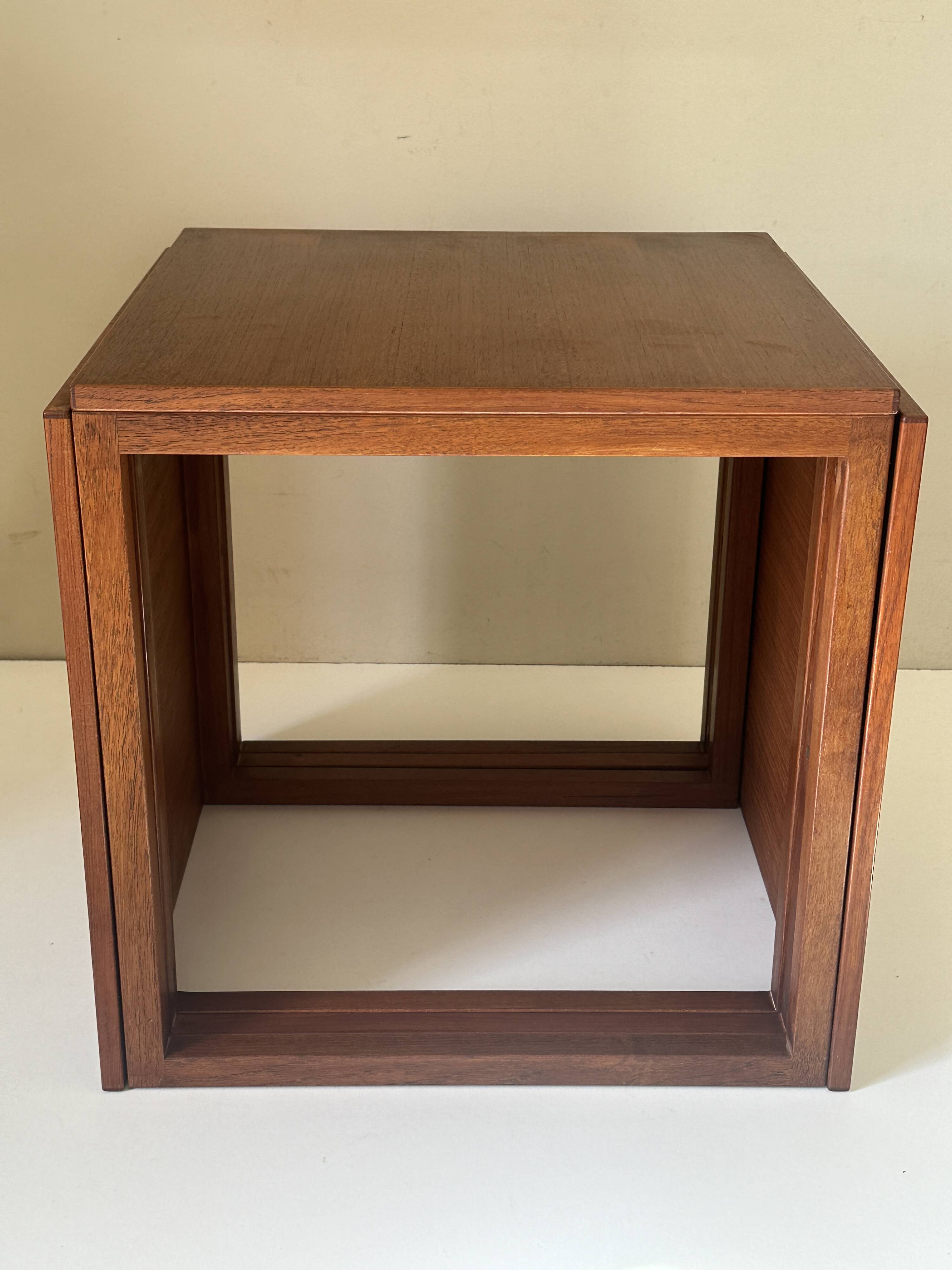 Tables encastrables teck kai kristiansen design années 60