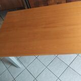 Solid walnut table circa 1980 with double patina