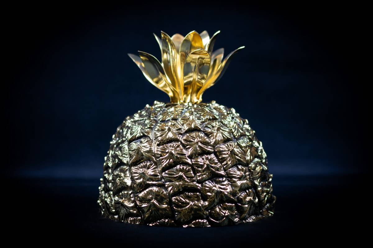 Pineapple-shaped ice bucket by Michel DARTOIS Paris