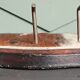 Wooden coat rack, nails & cowhide