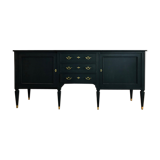 Grande Enfilade Noire 2 Portes 3 Tiroirs