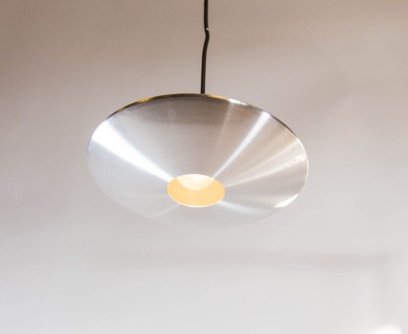 Classic UFO ceiling lamp in vintage brushed aluminum Hala Zeist
