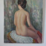 Tableau nu de dos Albert Genta XXème