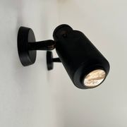 Pair of vintage Zodiac wall lights by Jacques Biny, matte black, France 1960s