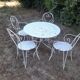 Antique wrought iron garden furniture