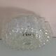 Round vintage bubbled glass ceiling light from the 60s and 70s