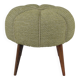 Up to six charming zigzag mid-century stools, poufs, ottomans, footstools, 1950s.