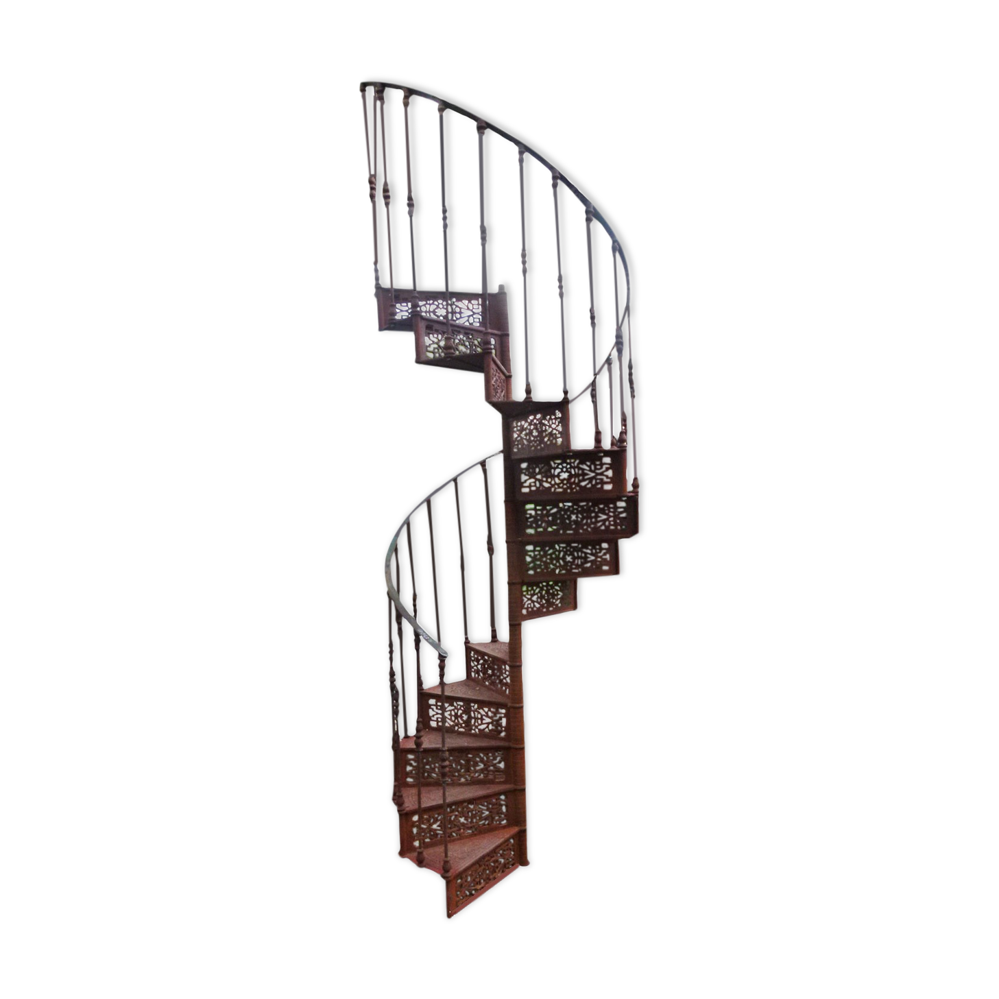 Spiral staircase in cast iron XXth