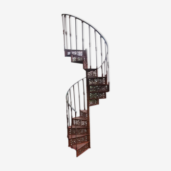 Spiral staircase in cast iron XXth