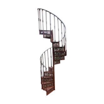 Escalier colimaçon en fonte XXème