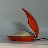 Space age orange lamp oyster by gamma3, 70s