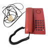 Téléphone filaire vintage rouge France Telecom, Modèle Amarys 100
