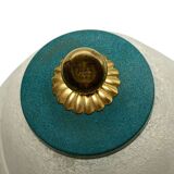 Vintage - Pair of lamps - Glass & Metal