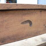 Solid wood farm table