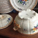 Longchamp tureen, tiled Mistral service