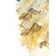 Venetian Amber and Fumè Multicolor “Rondini” Murano Glass Chandelier