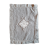 Rectangular placemat made of white cotton thread. Hand embroidered and openwork. 30s.