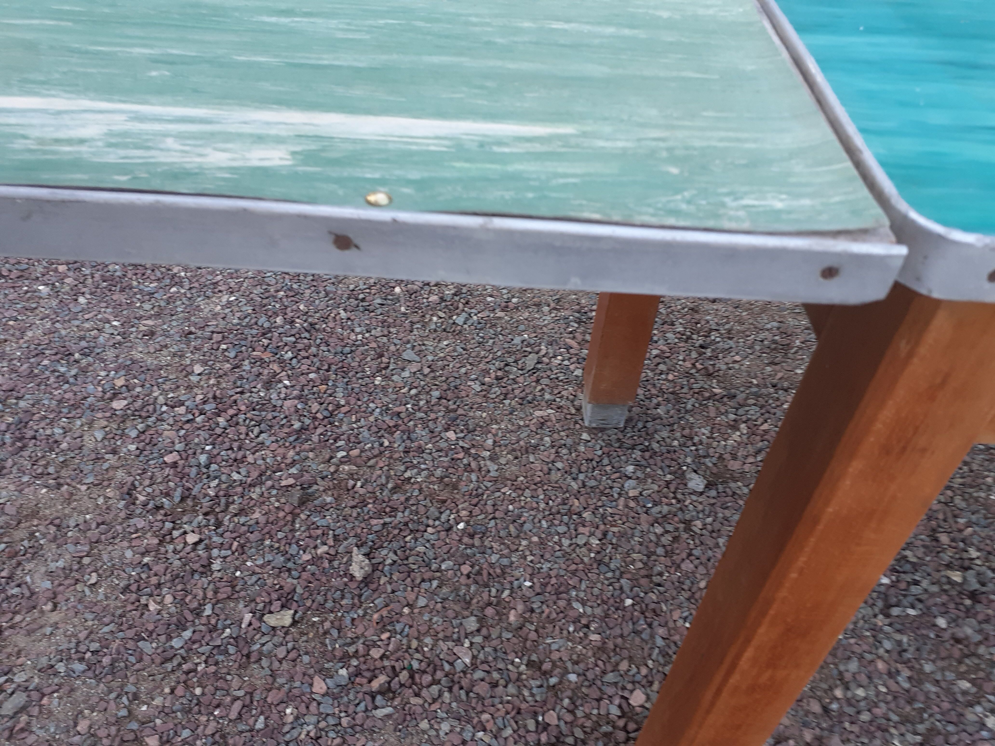 Vintage wooden formica kitchen table